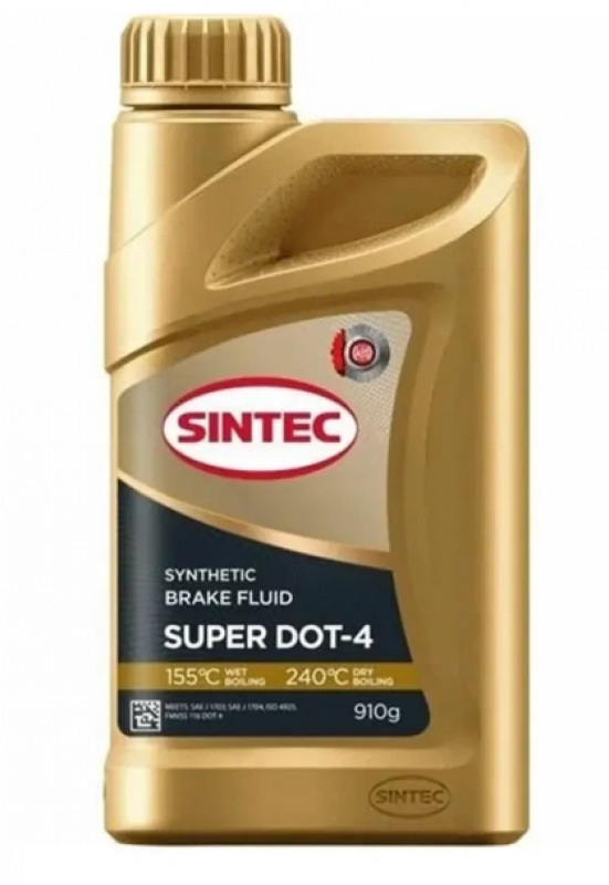 Тормозная жидкость "Дот-4" супер Sintec (910гр.) 800737
