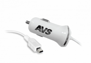 Зарядное устройство видеорегистратора AVS 12/24v miniUSB 1,2А CMN-213