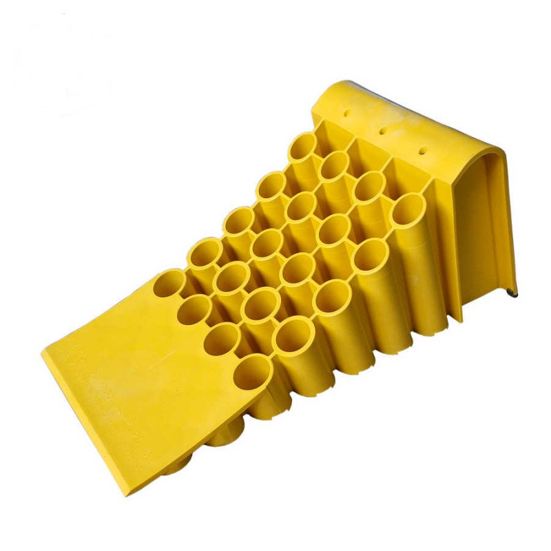 Башмак противооткатный 410х210х200 желтый с отверстием (НПО Урал)